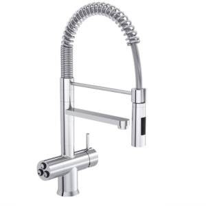 Rubinetto elettronico a cinque vie con molla